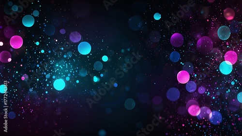 abstract background with bokeh lights
