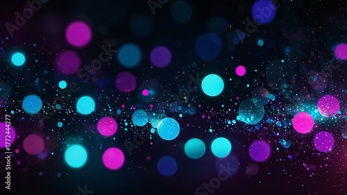 abstract background with bokeh lights