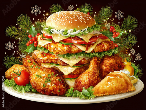 decorative Christmas food b...