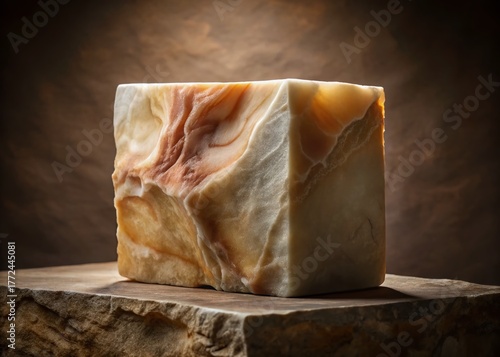 Alabaster Sculpture: Close-Up of Carved Stone Texture, Fashion Photography Inspiration