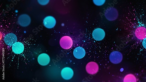 abstract background with bokeh lights