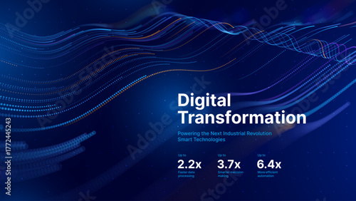 Big Data Flow Particles Bokeh. Digital Neural Network. Concept of AI Artificial Intelligence Technology Machine Deep Learning. Digital Communication. Science Technology Presentation Vector.