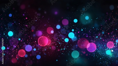 abstract background with bokeh lights
