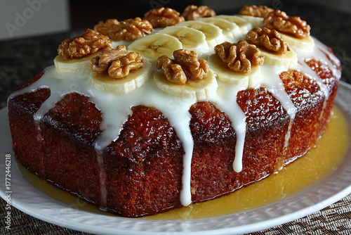 Holiday banana bread with w...