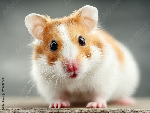 A hamster holding a sunflow...
