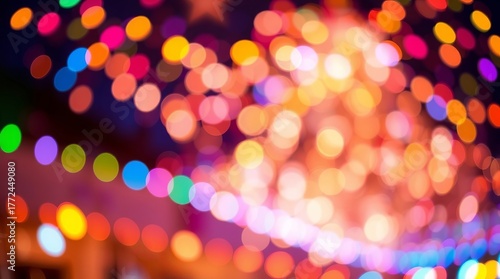 abstract background with bokeh lights