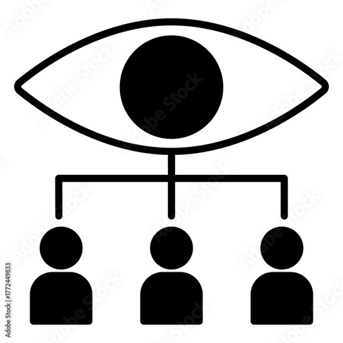 supervision black icon