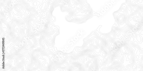 Contour abstract map relief land outline. Topographic map patterns. White wave paper curved reliefs abstract background. Background of the topography map. Abstract pattern with lines.	