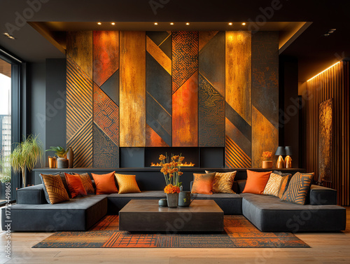 sophisticated luxury fireplace