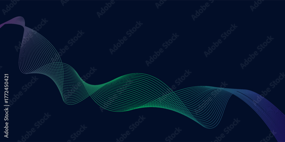 Fototapeta premium Abstract red blue and pink purple gradient wave particle background. Flow wave with line landscape. Digital data structure. Future mesh pattern point visualization. Technology vector illustration.