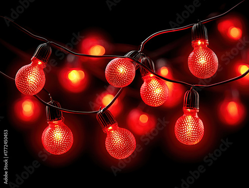 very bright Christmas lights