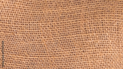 Jute pattern, rough burlap texture, canvas sackcloth, brown woven rustic bagging. 