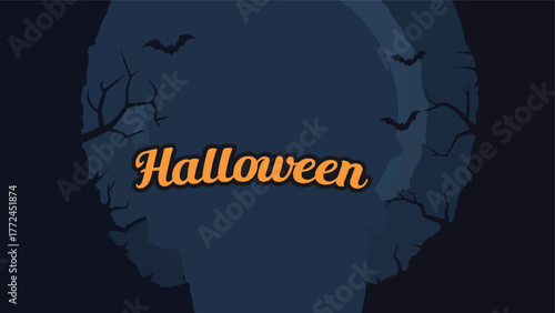 Halloween sticker, Pumpkin Halloween mascot logo vector Design