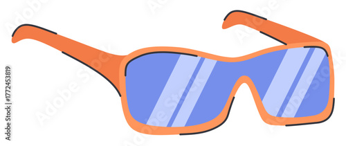 Sport Mirror Chrome Sunglasses For Cycling.