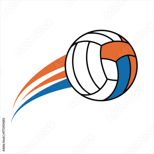 volley ball vector , this ball is used about sports , and various kinds of people play volley ball