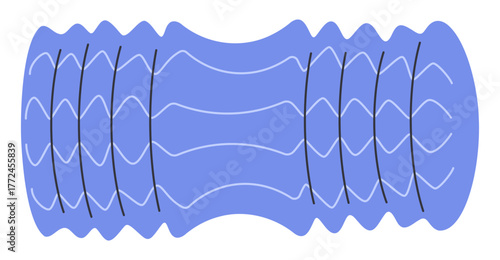 Grid Foam Massage Roller for Gym and Stretching.