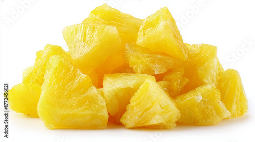 a small pile of pineapple pieces