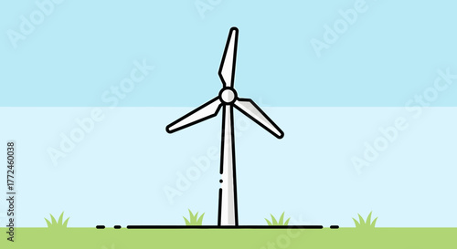 Vector illustration of a solar panel capturing sunlight to generate clean, renewable electricity, a symbol of sustainable green energy