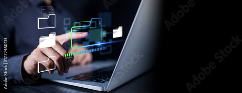 Foto Cloud system enables datum transfer, file sharing, and document exchange, suppor