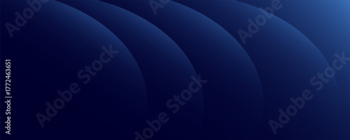 Abstract blue glowing geometric lines on dark blue background. Modern shiny blue circle lines pattern, Illustration