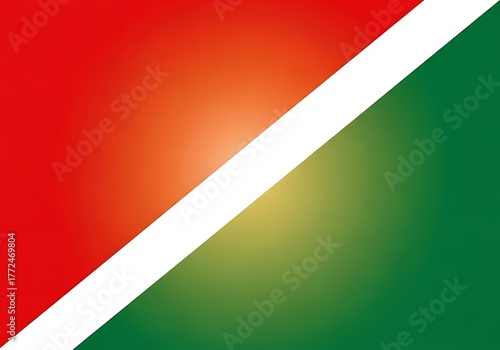 Free Download Vibrant red and green gradient diagonal split with clean white dividing line, perfect for dynamic modern design backgrounds and impactful visual branding elements. - GFXLoad