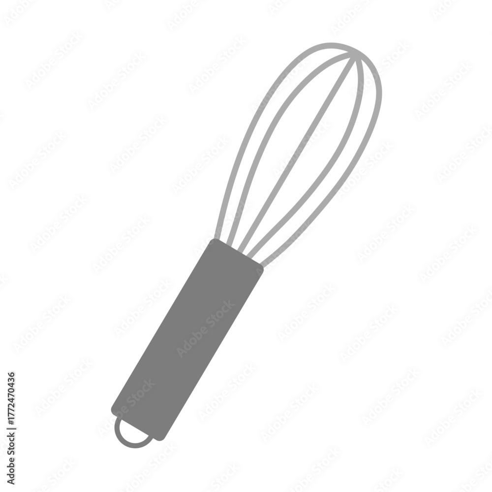 Fototapeta premium stainless steel whisk isolated vector