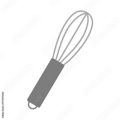 stainless steel whisk isolated vector