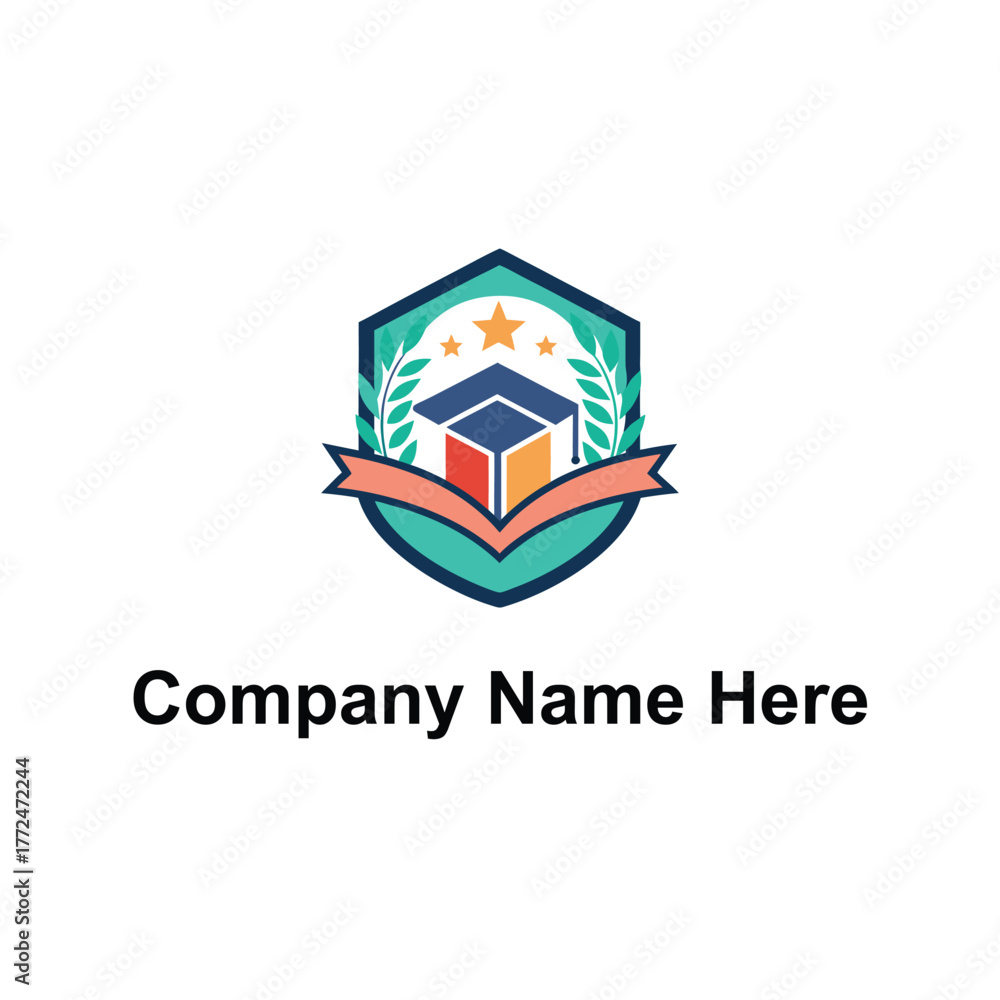 Fototapeta premium education logo