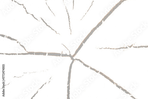 Cracked surface texture with transparent background
