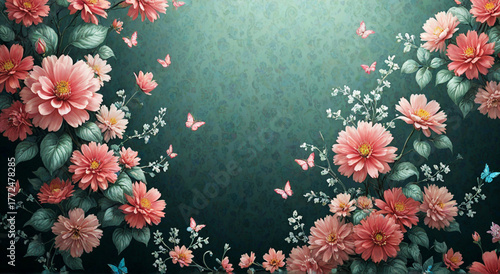 background with flowers