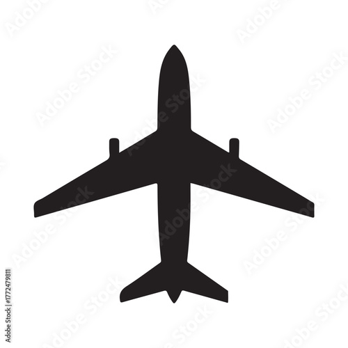 airplane isolated on white background. vector illustration EPS 10