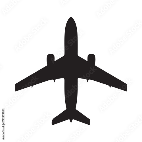 airplane isolated on white background. vector illustration EPS 10