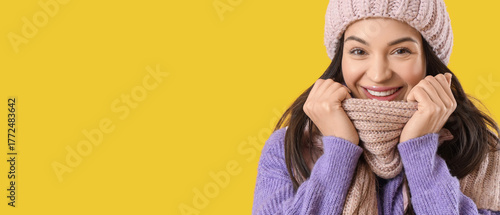 Young woman in winter cloth...