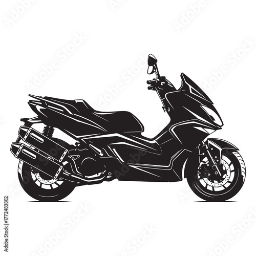 Photography modern scotty black silhouette vector