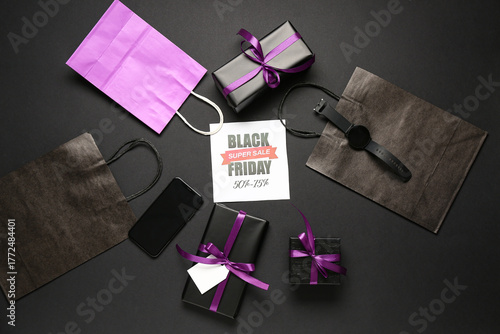 Greeting card with text BLA...