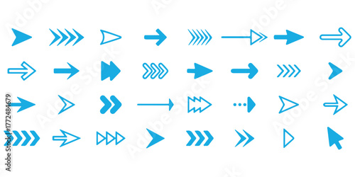 Collection of swipe up icons with gray arrows in various styles on a white background.