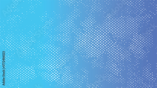 Blue gradient background with scattered white dots pattern vector