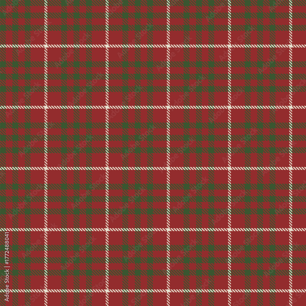 Obraz premium Elegant Red Green Holiday Tartan
