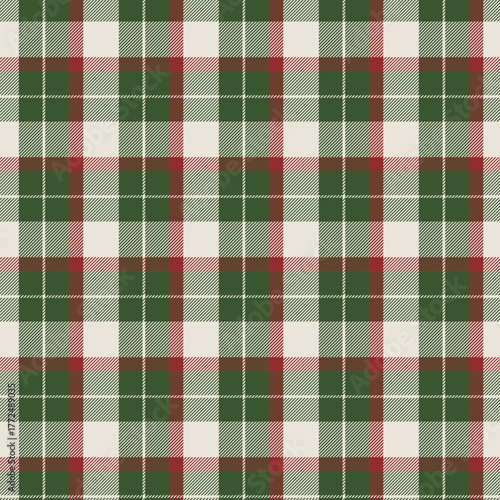 Cozy Green Red Woven Check