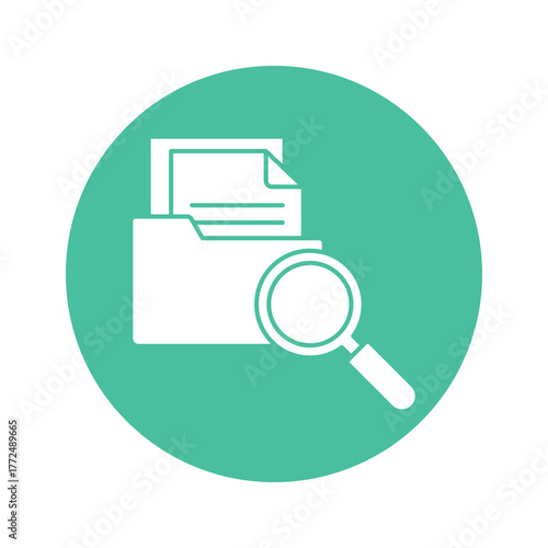 Search File Vector Icon which can easily modify or edit