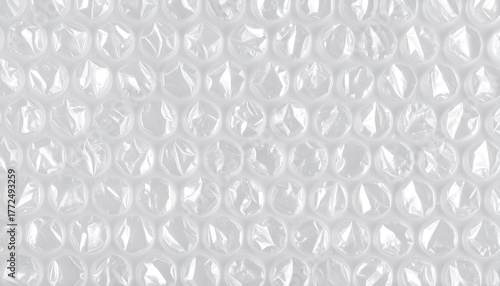 Glossy Bubble Wrap Texture: White Hexagonal Pattern Background