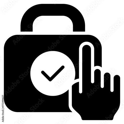 Access Glyph Black Icon