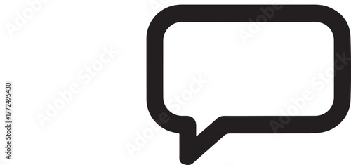 Black speech bubble icon chat icon communication symbol