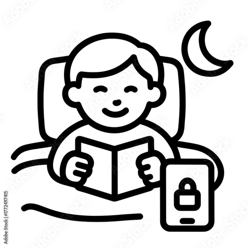 Bedtime Reading with Parental Control Icon