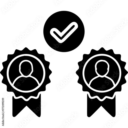 Verified Badge Icon Vector Illustration