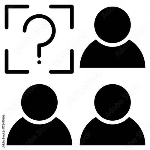 Identity Glyph Black Icon