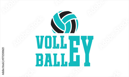 Volleyball Logo Vector – Clean Sports Emblem Design - Volleyball Graphic Artwork