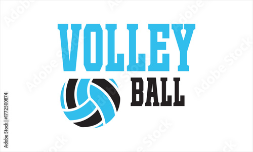 Volleyball Logo Vector – Clean Sports Emblem Design - Volleyball Graphic Artwork