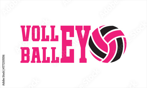 Volleyball Logo Vector – Clean Sports Emblem Design - Volleyball Graphic Artwork