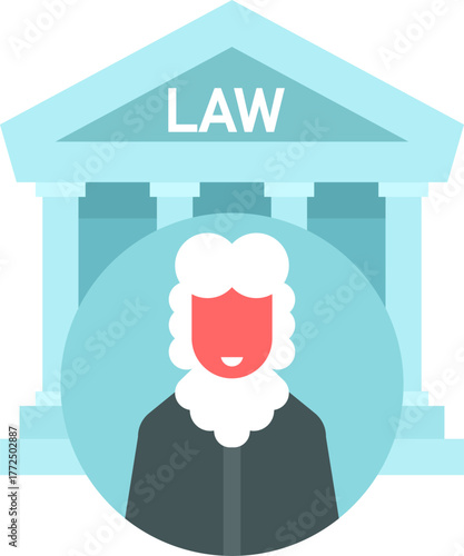 Concept of Law and Justice Vector Illustration